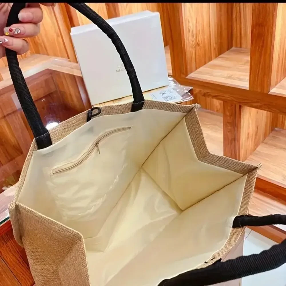 Charming Fall Tote Bag - Brown and Makeup Bag